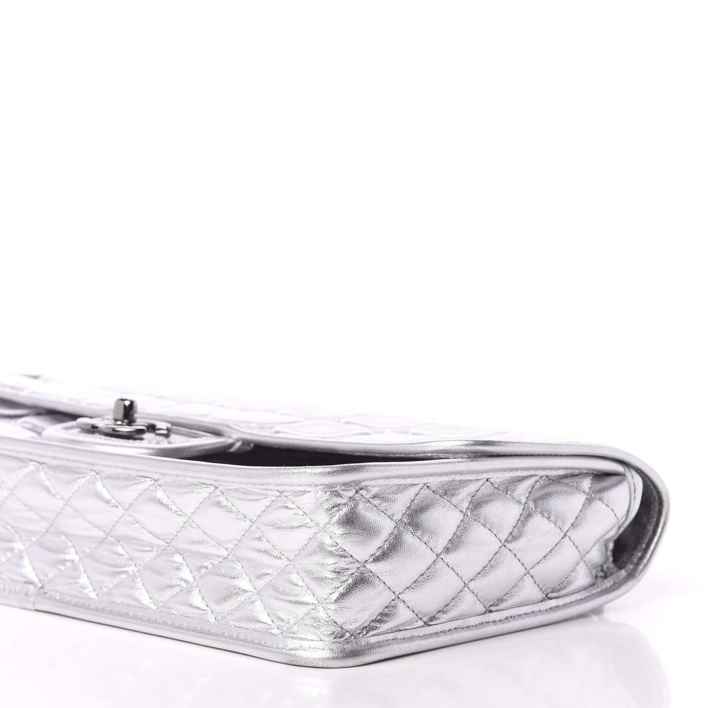 Vinyl Large Ice Cube Flap Silver