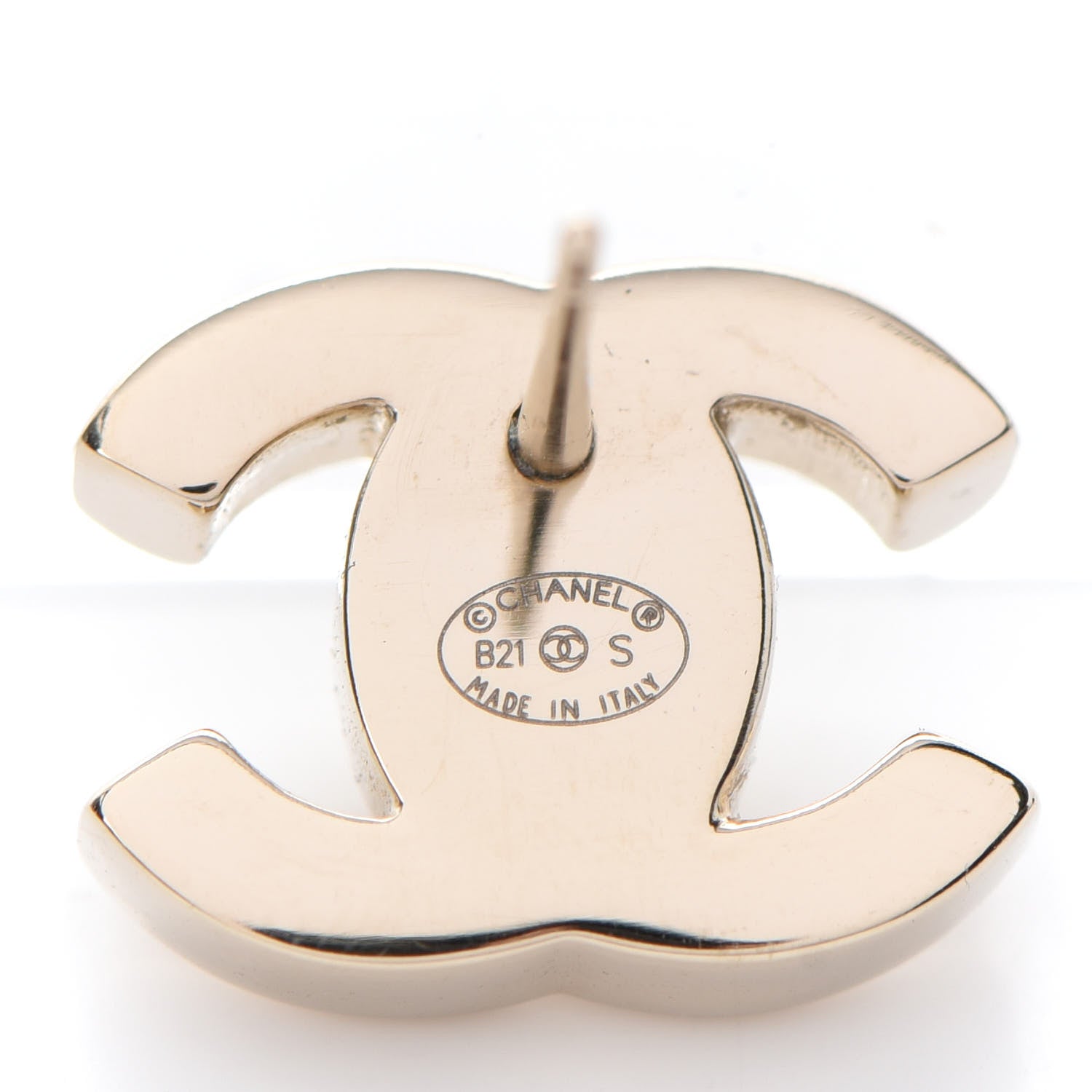 Chanel CC Turnlock Earrings Gold 4 of 5