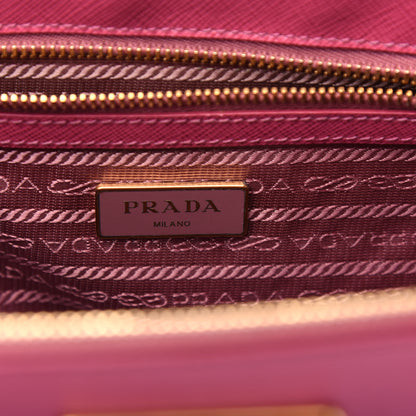 Prada Saffiano Small Galleria Double Zip Tote Peonia 6 of 11