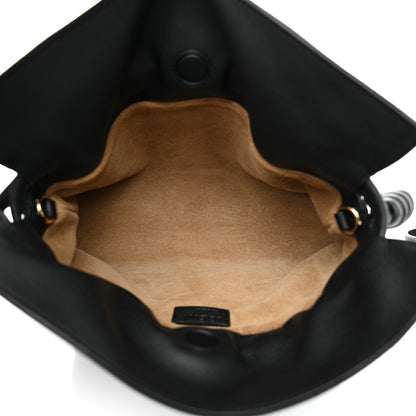 Loewe Calfskin Mini Flamenco Knot Clutch Black 5 of 10