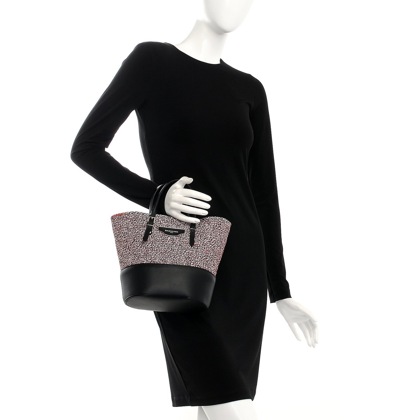 Veau Woven Shopper Tote Red