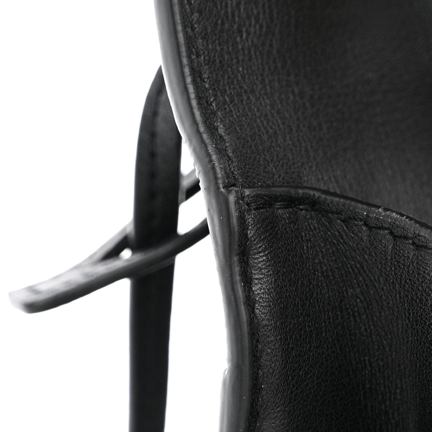 Grained Calfskin Studded Medium Monogram Heart Sunset Black