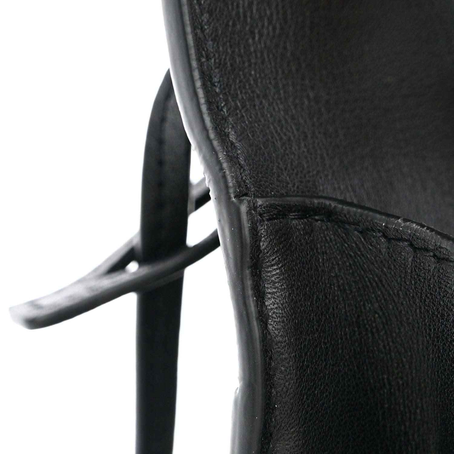 Saint Laurent Grained Calfskin Studded Medium Monogram Heart Sunset Black 13 of 14