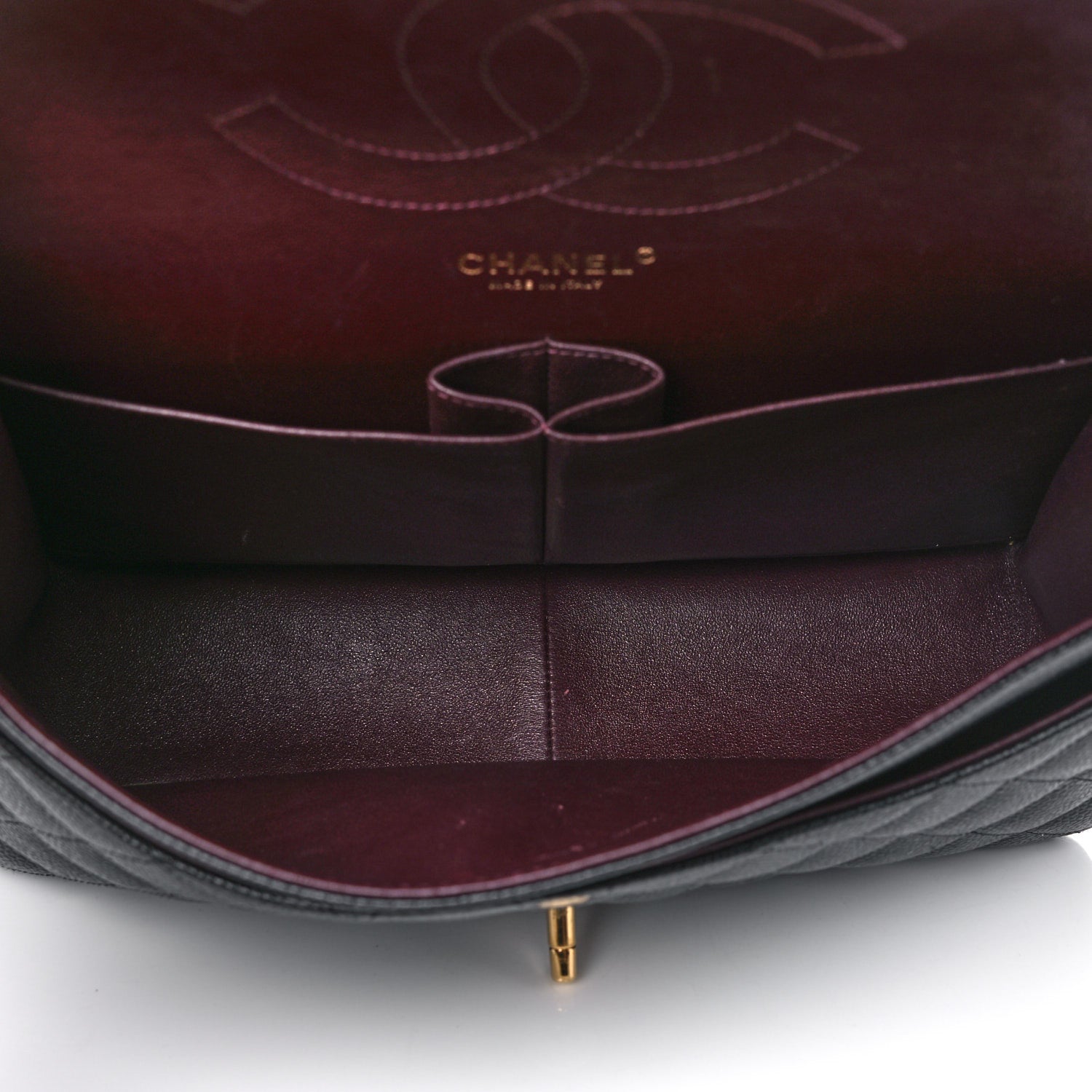 Chanel Caviar Quilted Jumbo Double Flap Black 5 of 10