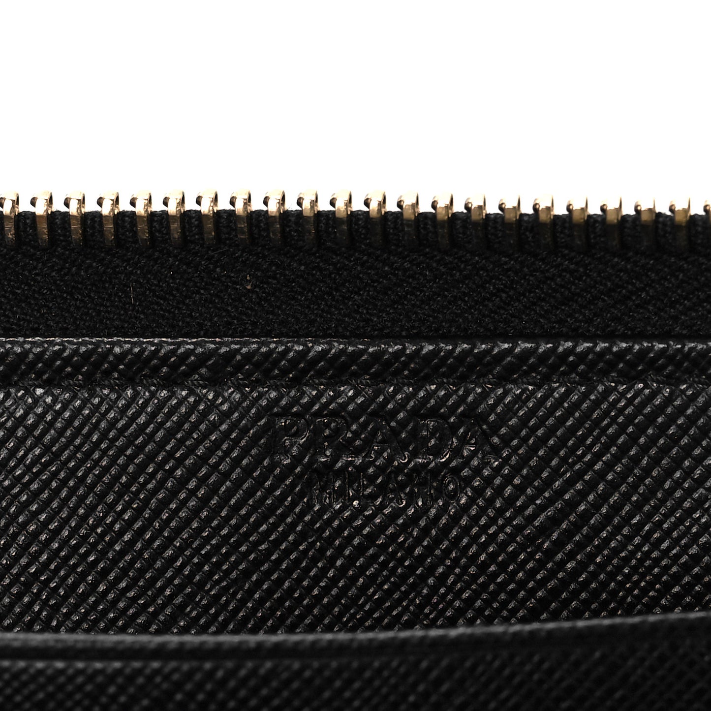 Saffiano Zip Around Wallet Black