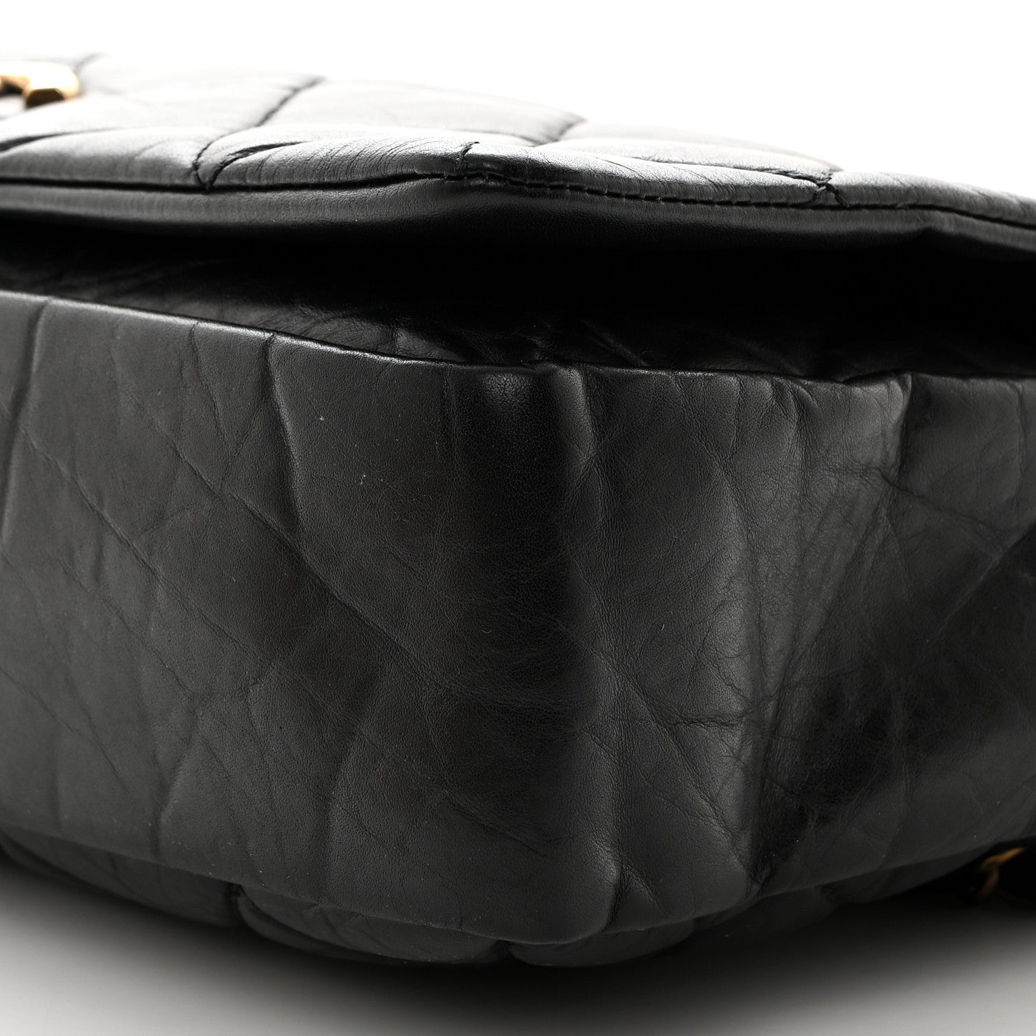 Chanel Aged Calfskin Quilted Small Pondichery Flap Black 10 of 10