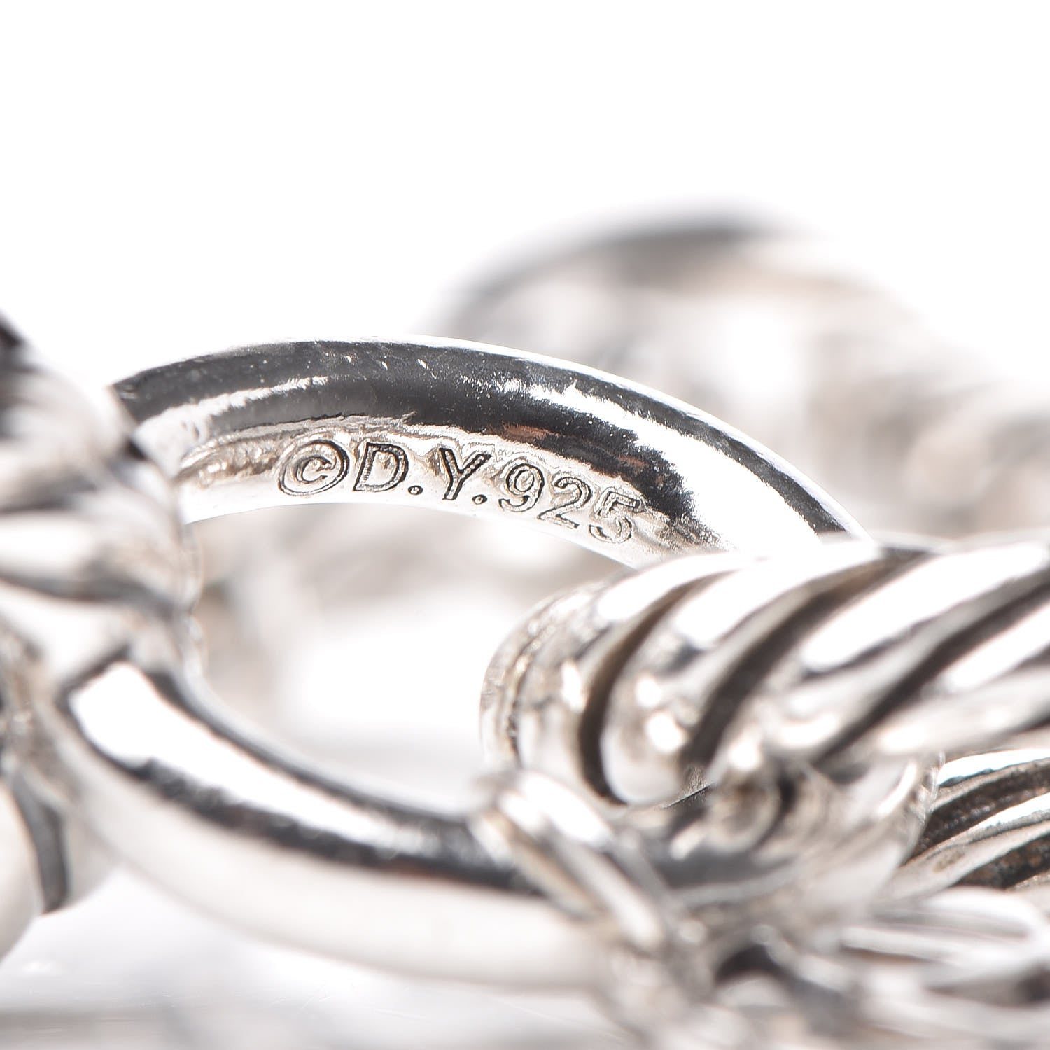 David Yurman Sterling Silver 12mm Large Oval Link Bracelet 4 of 4