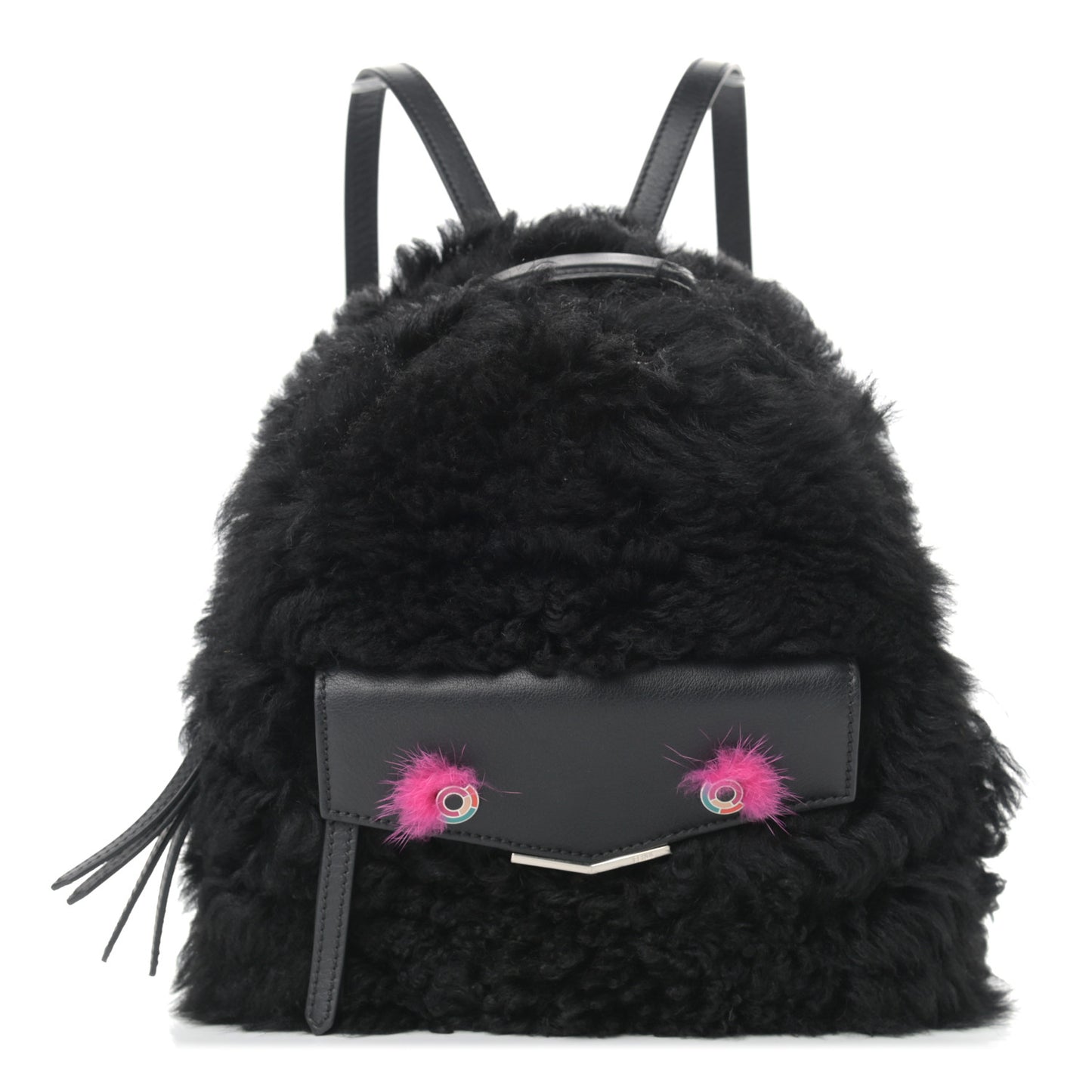 Shearling Hypnoteyes Mini Backpack Black