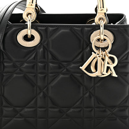 Christian Dior Calfskin Cannage Small The Lady 95.22 Black 8 of 12