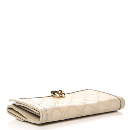Gucci Guccissima Wave Continental Wallet Off White 4 of 8