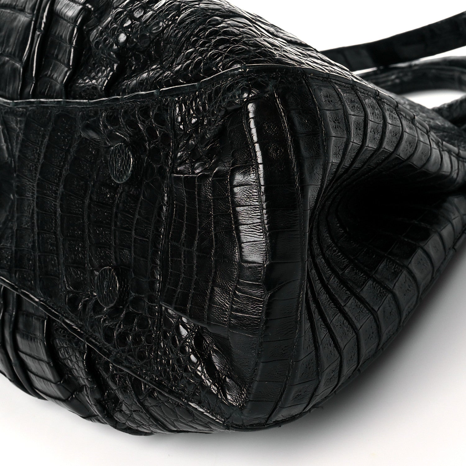 Nancy Gonzalez Crocodile Top Handle Stachel Black 5 of 10