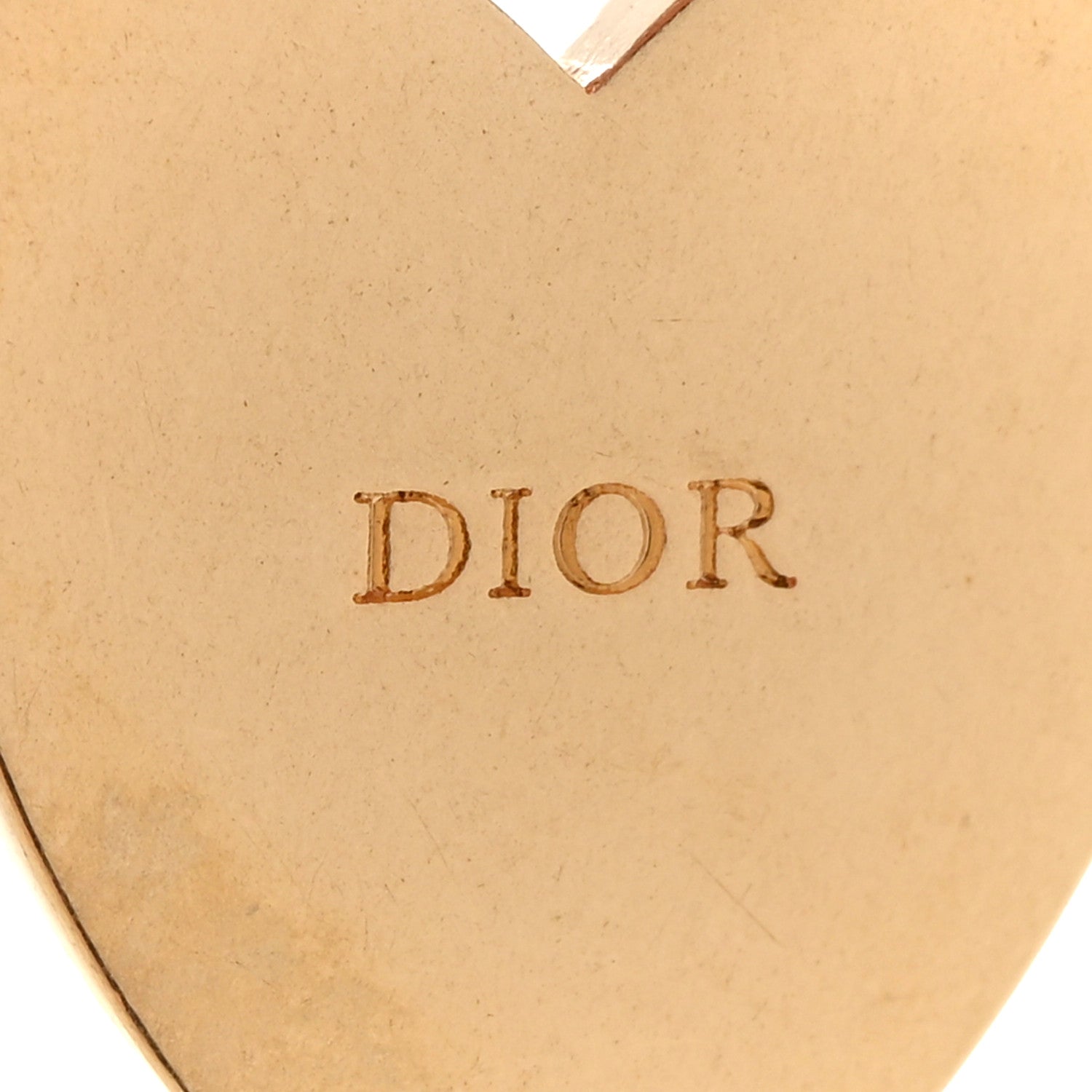 Christian Dior Pearl Crystal Dior Heart Tribales Drop Earrings Gold 4 of 5