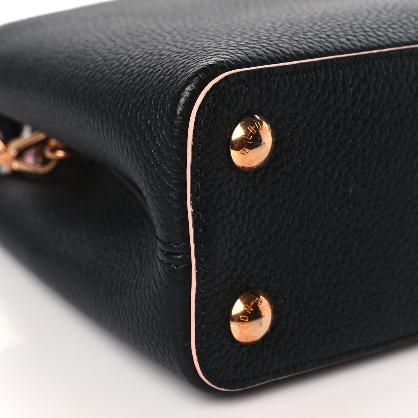 Taurillon Capucines BB Black Pink