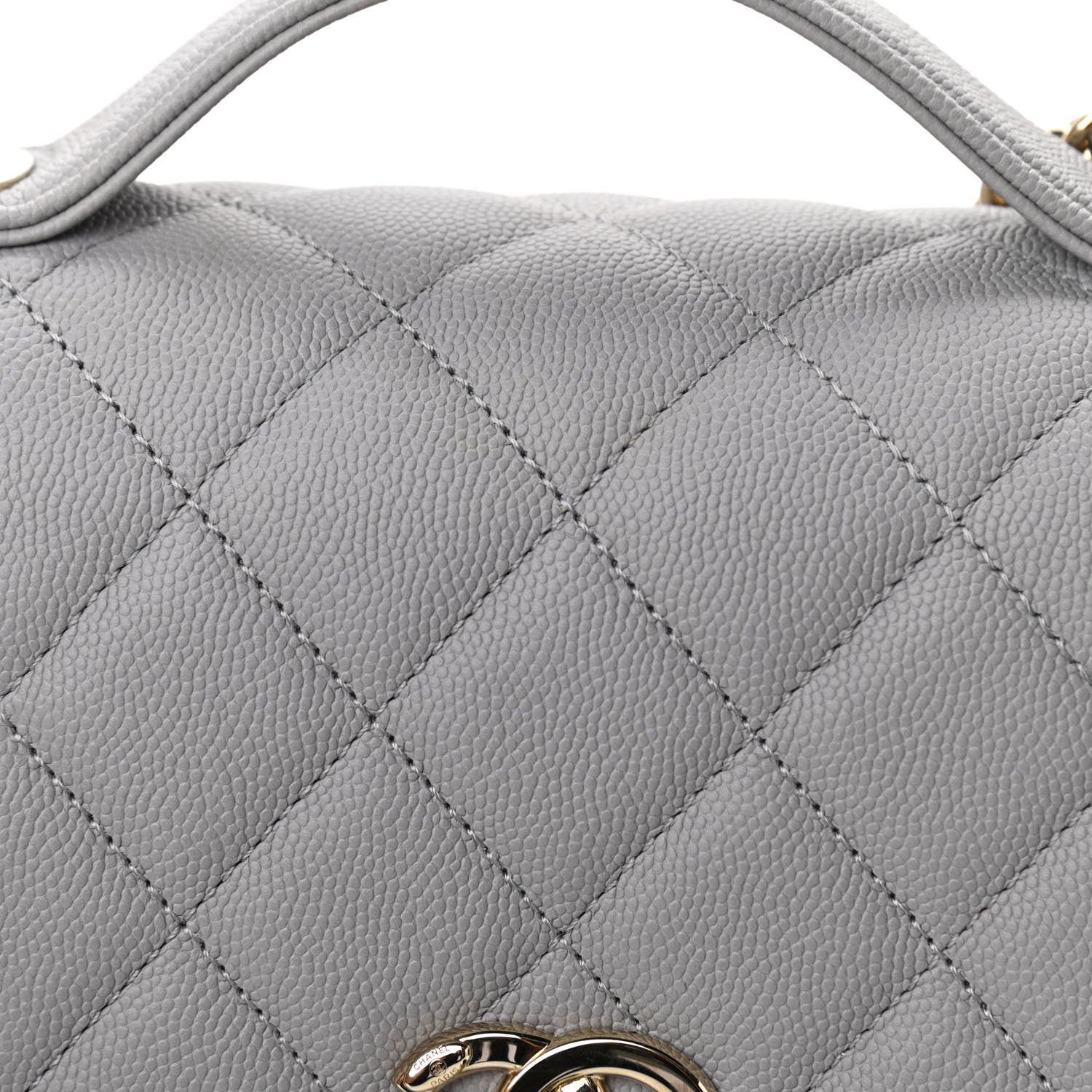 Chanel Caviar Quilted Medium Business Affinity Flap Grey 9 of 12