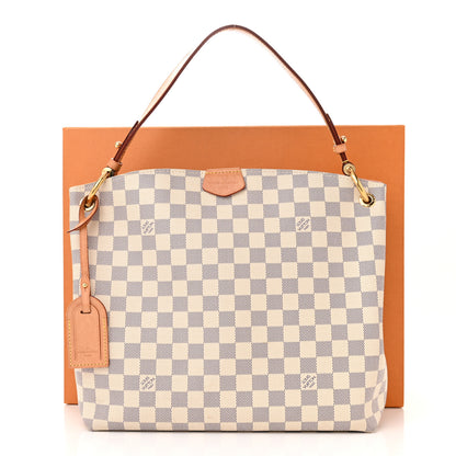 Louis Vuitton Damier Azur Graceful PM Rose Ballerine 11 of 11