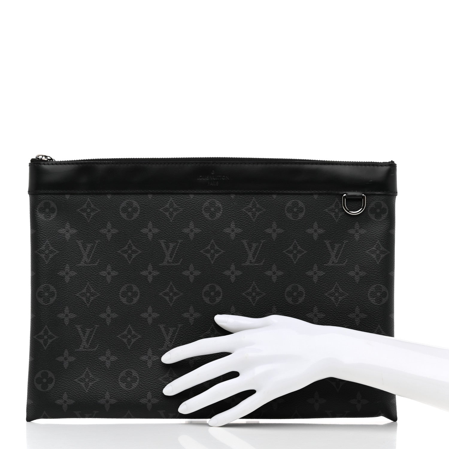 Louis Vuitton Monogram Eclipse Discovery Pochette GM 2 of 9
