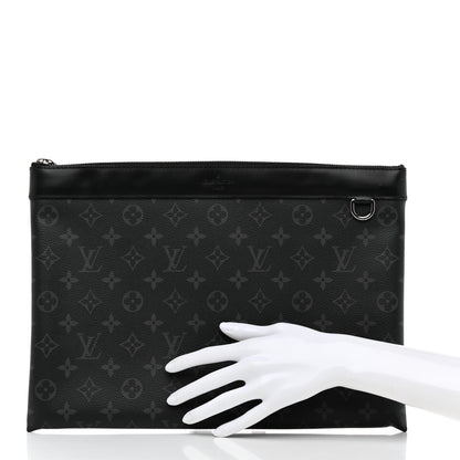 Louis Vuitton Monogram Eclipse Discovery Pochette GM 2 of 9