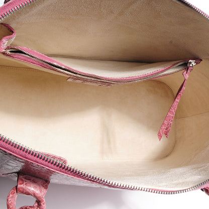 Nancy Gonzalez Crocodile Tote Pink 6 of 7