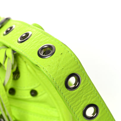 Balenciaga Agneau Arena Le Cagole Shoulder Bag XS Fluo Yellow 21 of 22