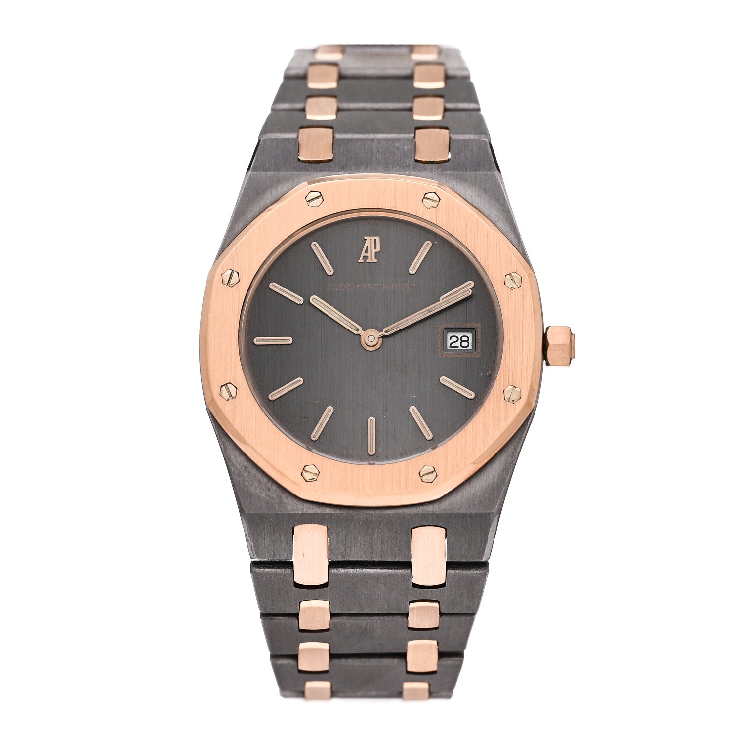 Audemars Piguet Tantalum 18K Rose Gold 33mm Royal Oak Quartz Watch Grey 56175TR.OO.0789TR.01 1 of 4