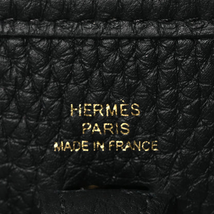 Hermes Taurillon Clemence Evelyne TPM Black 6 of 12