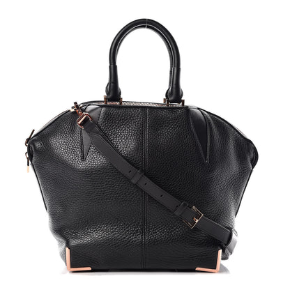 Alexander Wang Pebbled Calfskin Small Emile Soft Black Rose Gold Hardware 1 of 8