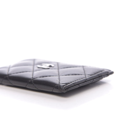 Chanel Lambskin Quilted Card Holder Black 10 of 12