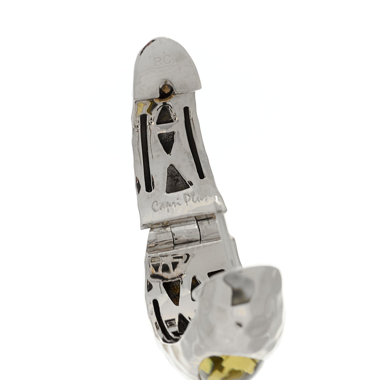 Sterling Silver Lemon Quartz Capri Hoop Earrings