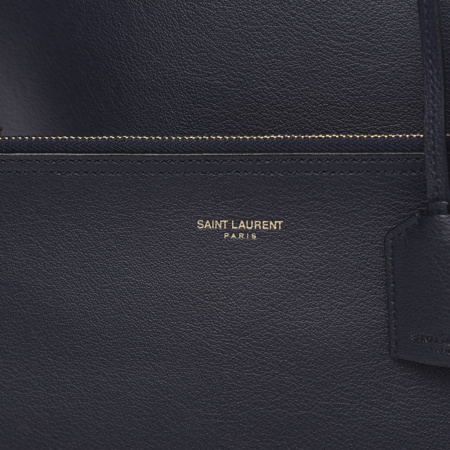 Calfskin Large Shopping Tote Deep Marine