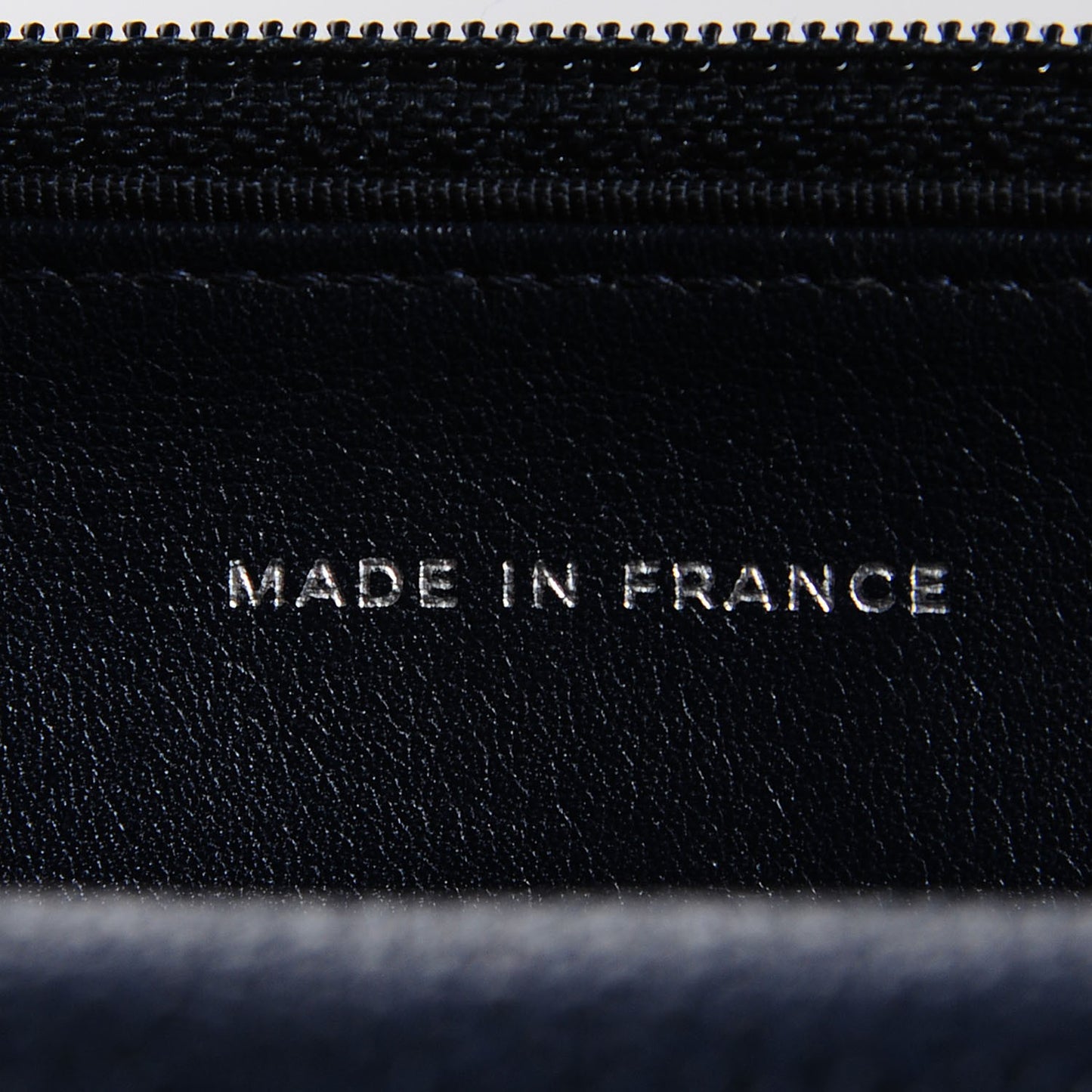 Caviar Quilted Wallet on Chain WOC Navy Blue