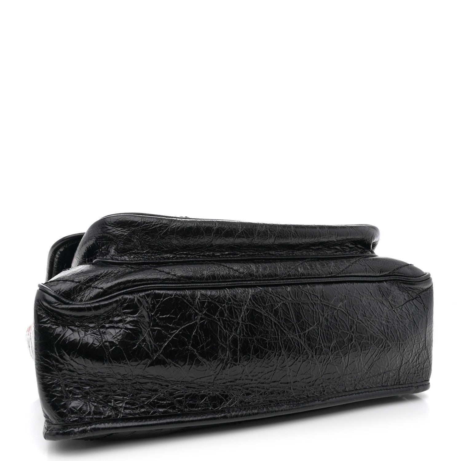 Saint Laurent Crinkled Calfskin Matelasse Monogram Large Niki Chain Satchel Black 4 of 11
