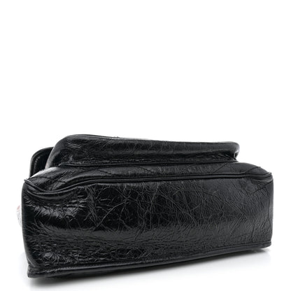 Saint Laurent Crinkled Calfskin Matelasse Monogram Large Niki Chain Satchel Black 4 of 11