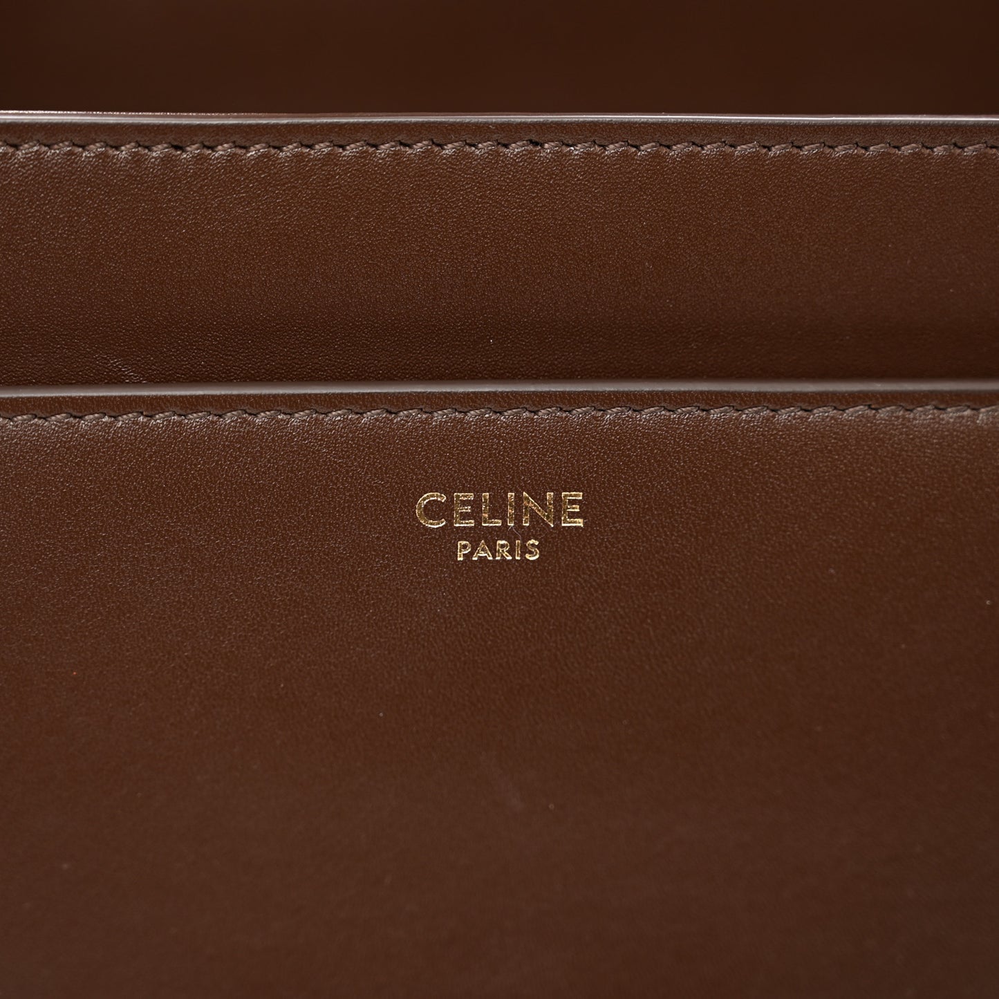 Satinated Calfskin Medium 16 Top Handle Bag Brown