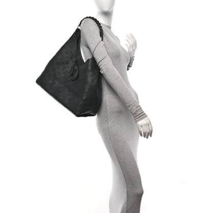 Louis Vuitton Mahina Carmel Hobo Black 2 of 11
