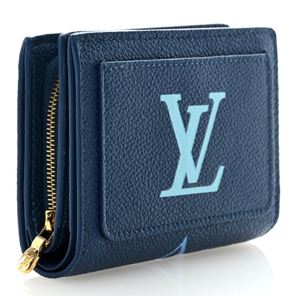 Louis Vuitton Empreinte Monogram Giant LV By The Pool Clea Wallet Gradient Blue 3 of 6