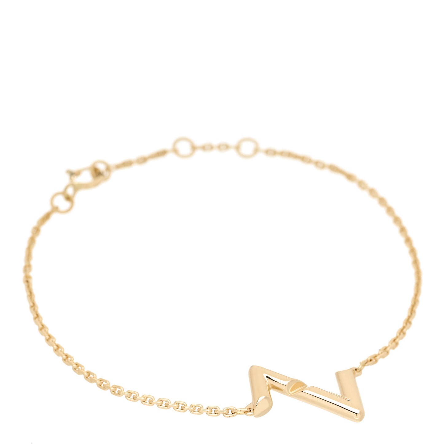 18K Yellow Gold Volt Upside Down Chain Bracelet