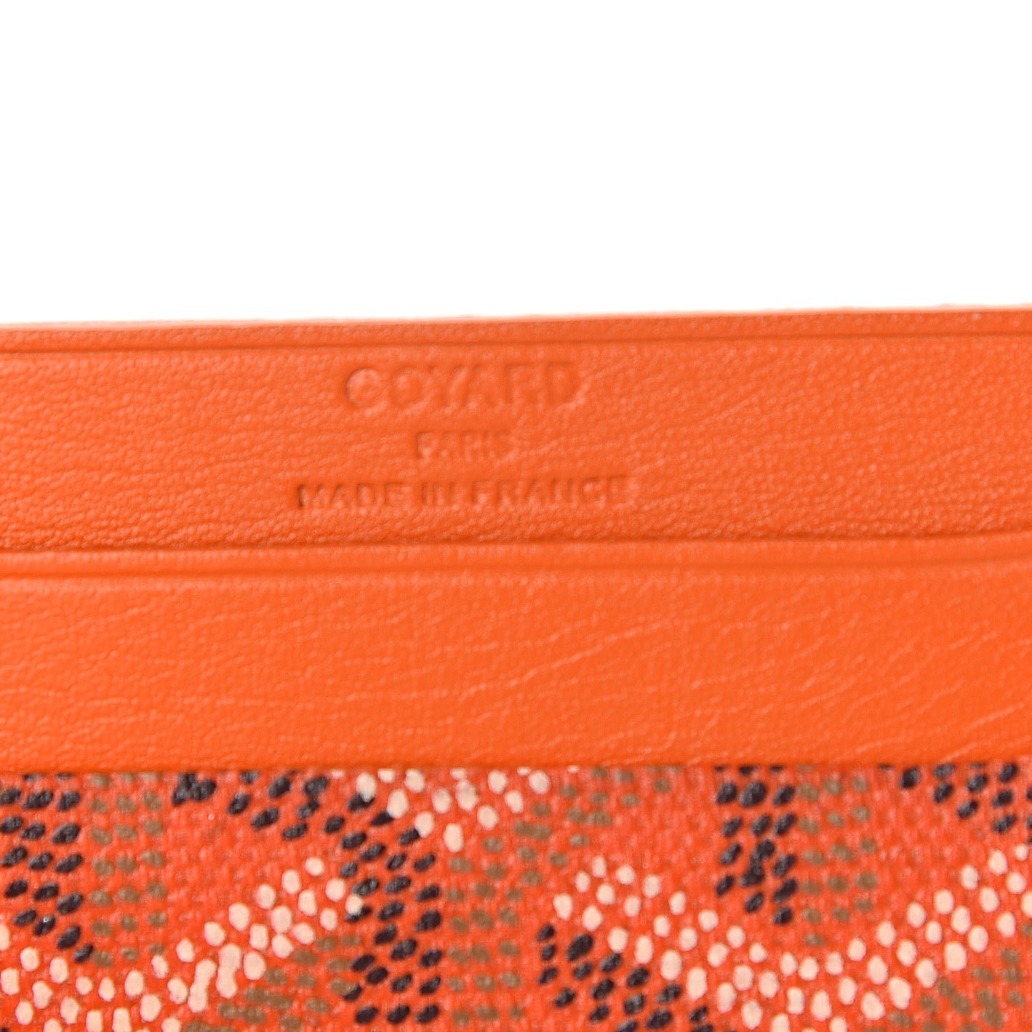 Goyardine Saint Sulpice Card Holder Orange