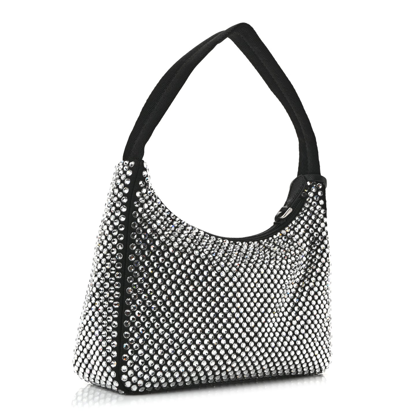 Satin Crystal Mini Re-Edition 2000 Bag Cristal
