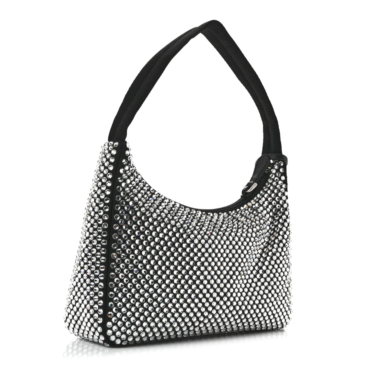 Prada Satin Crystal Mini Re-Edition 2000 Bag Cristal 3 of 12