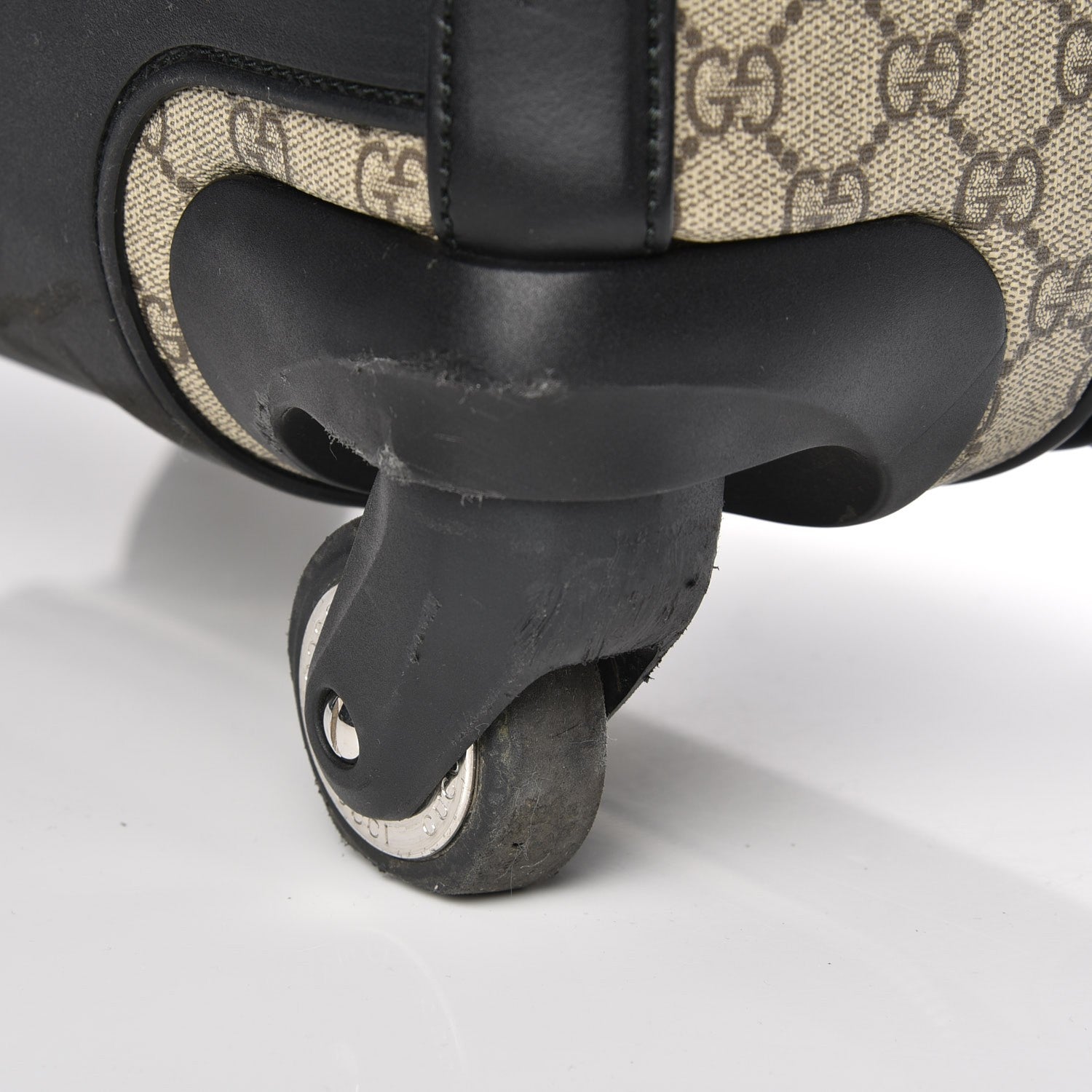 Gucci GG Supreme Monogram Calfskin Carry On Trolley Beige Ebony Black 10 of 12