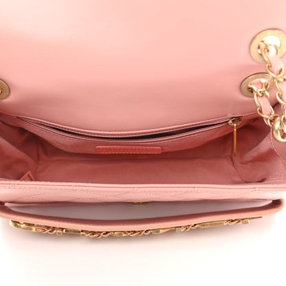 Chanel Calfskin Quilted Enchained Flap Light Pink 5 of 10