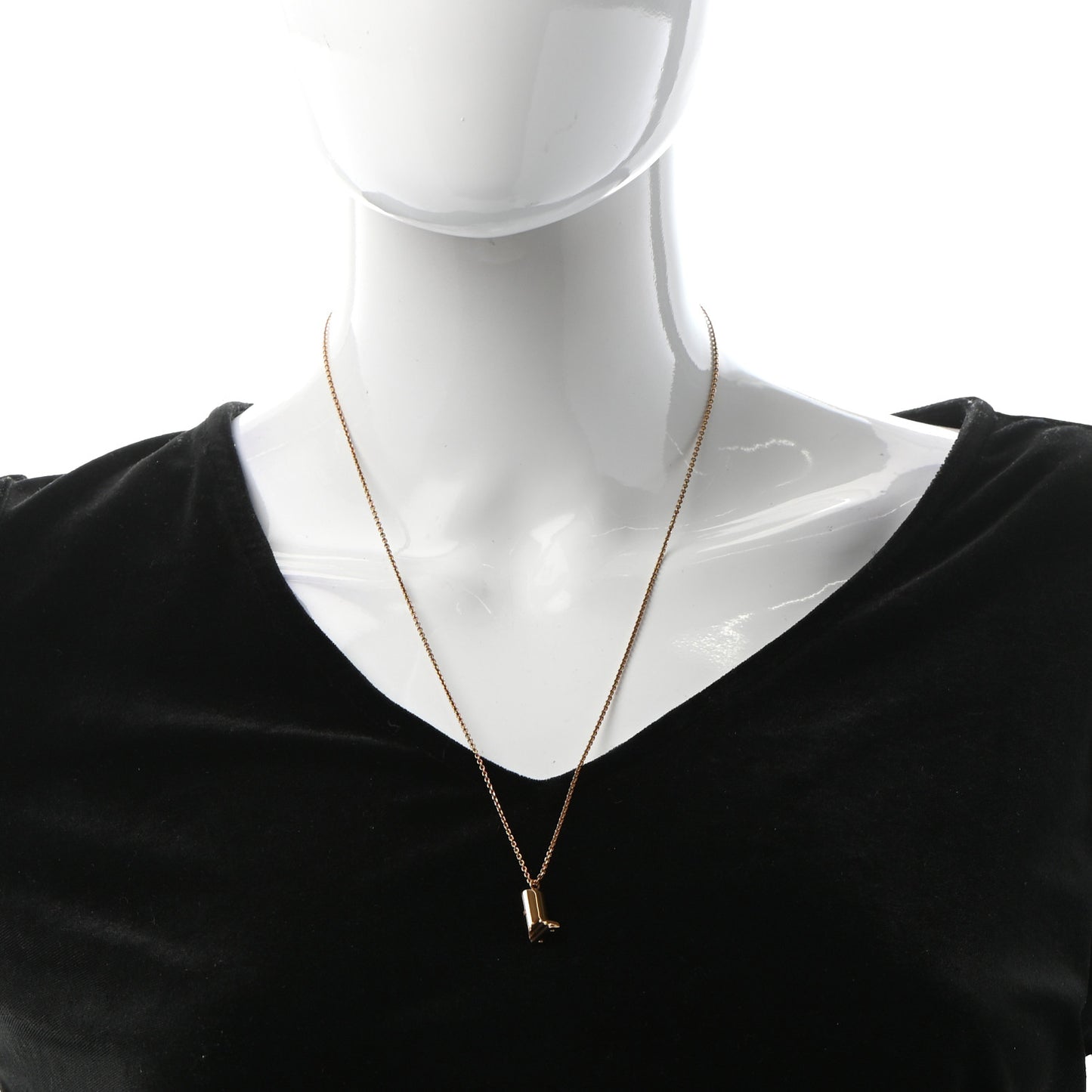 LV And Me Letter L Necklace Gold