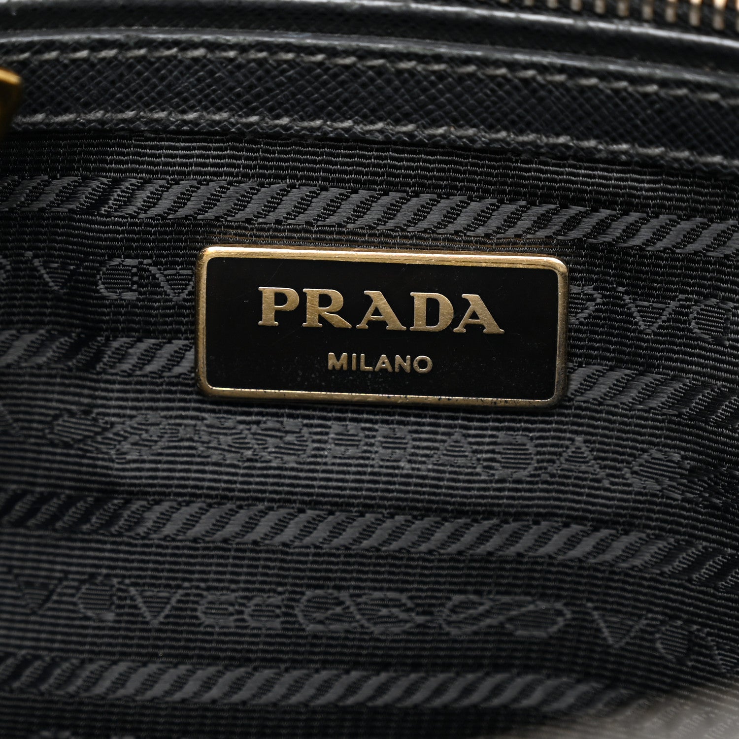 Prada Saffiano Small Galleria Double Zip Tote Black 6 of 11