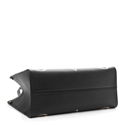 Louis Vuitton Empreinte Monogram Giant Onthego MM Black Beige 4 of 11
