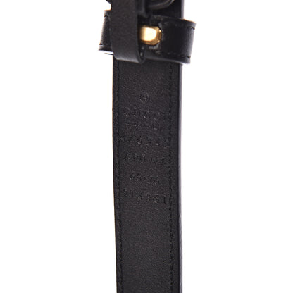 Gucci Calfskin Pearl Double G 20mm Belt 65 26 Black Cream 6 of 6