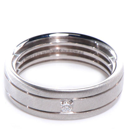 Tiffany 18k White Gold Lucida Diamond Ring 9 1 of 5