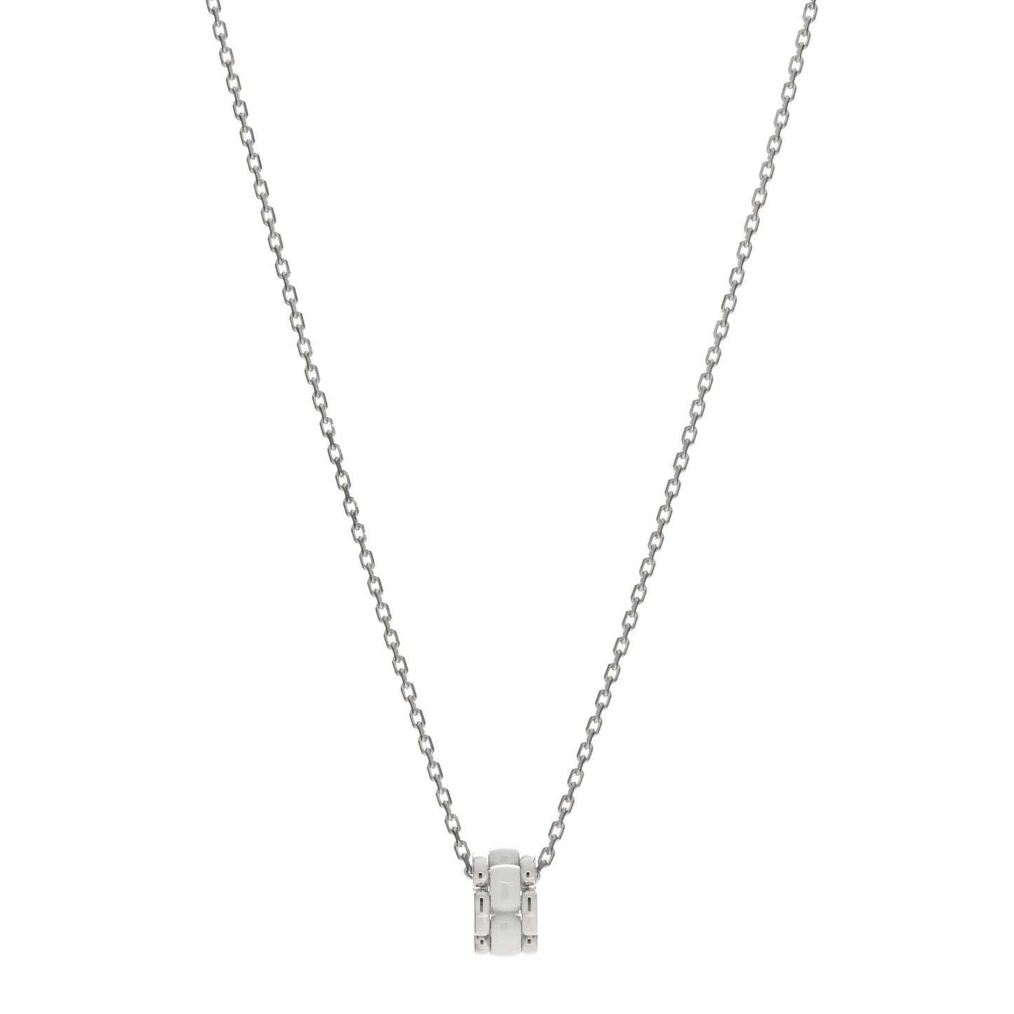 18K White Gold Ceramic Ultra Pendant Necklace White