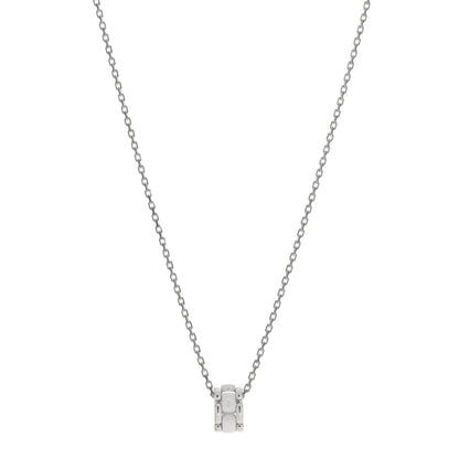 Chanel 18K White Gold Ceramic Ultra Pendant Necklace White 1 of 3