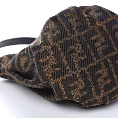 Fendi Zucca Patent Mini Chef Hobo Tobacco 8 of 11