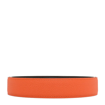 Hermes Box Togo 32mm Belt Strap 95  Ebene Orange 2 of 6